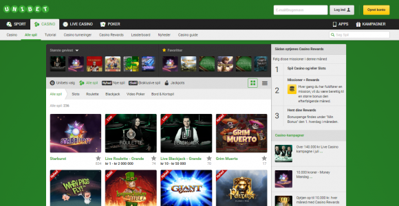 Spil hos Unibet Casino – KLIK HER!